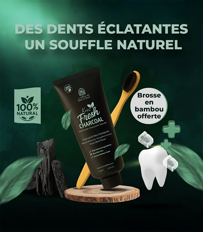 Kenz Fresh Charcoal â Dentifrice naturel au charbon & silice.